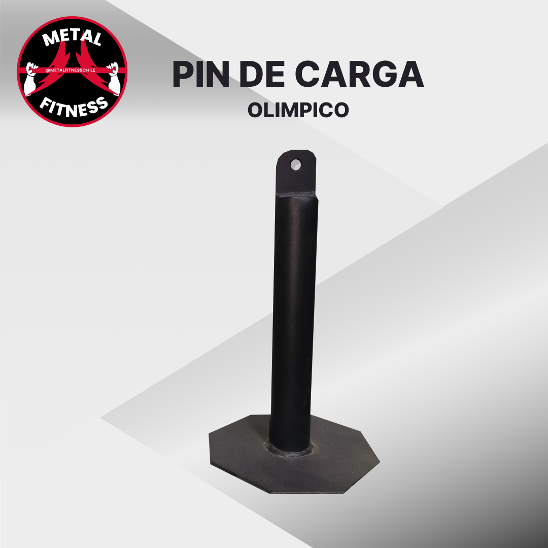 Pin de Carga Olímpico para Poleas | Carga de Discos Trabajo Pesado (+200 kg)