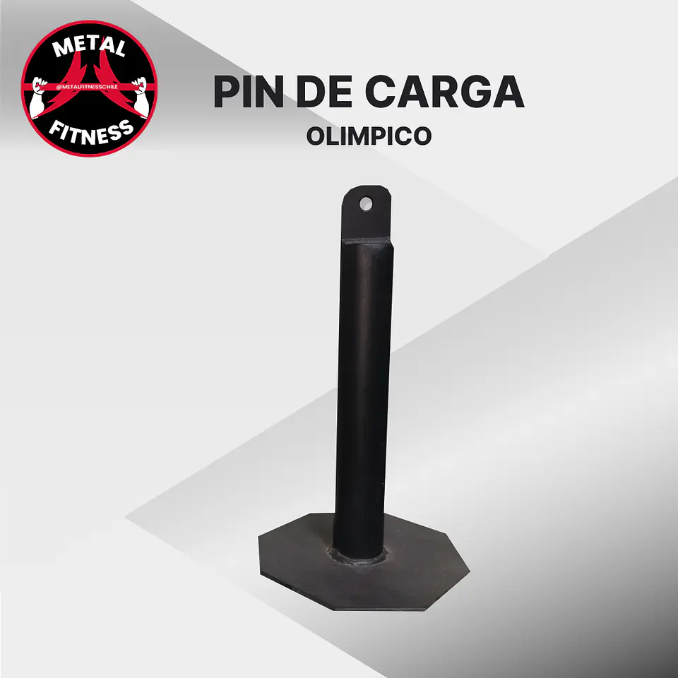 Pin de Carga Olímpico para Poleas | Carga de Discos Trabajo Pesado (+200 kg) 1