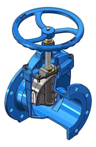 Válvula Compuerta Elastomérica Fd Din Pn10/16 100mm (4 In) 4