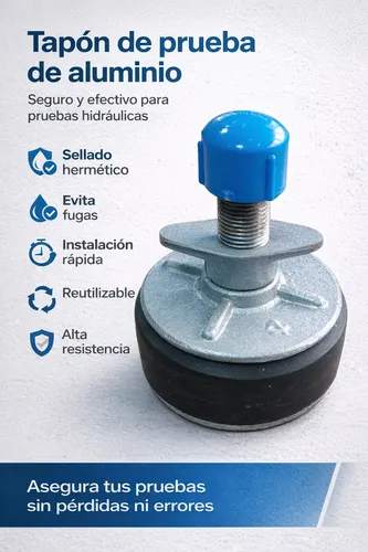 Tapón De Prueba Alcantarillado 3 Pulgadas - Aluminio 2