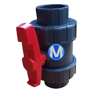 Válvula Bola Pvc Con Doble Union Americana, 32 Mm, 1 PLG