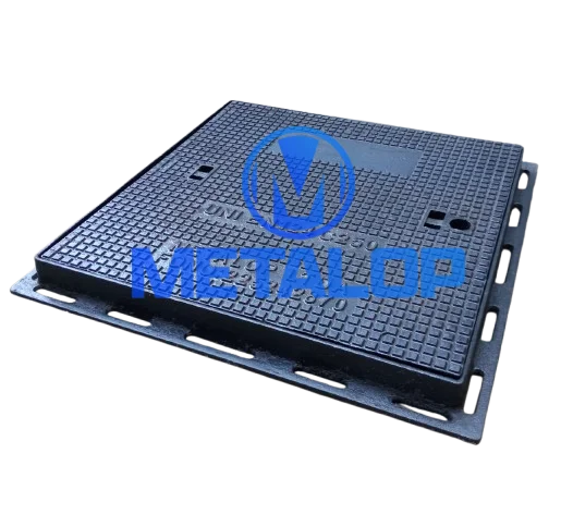 TAPA ALCANTARILLADO CUADRADADA FE DUCTIL P/CAMARA 60 X 60CM CLASE C250 1