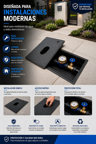 Caja Nicho Cámara Guarda Medidor De Agua 4