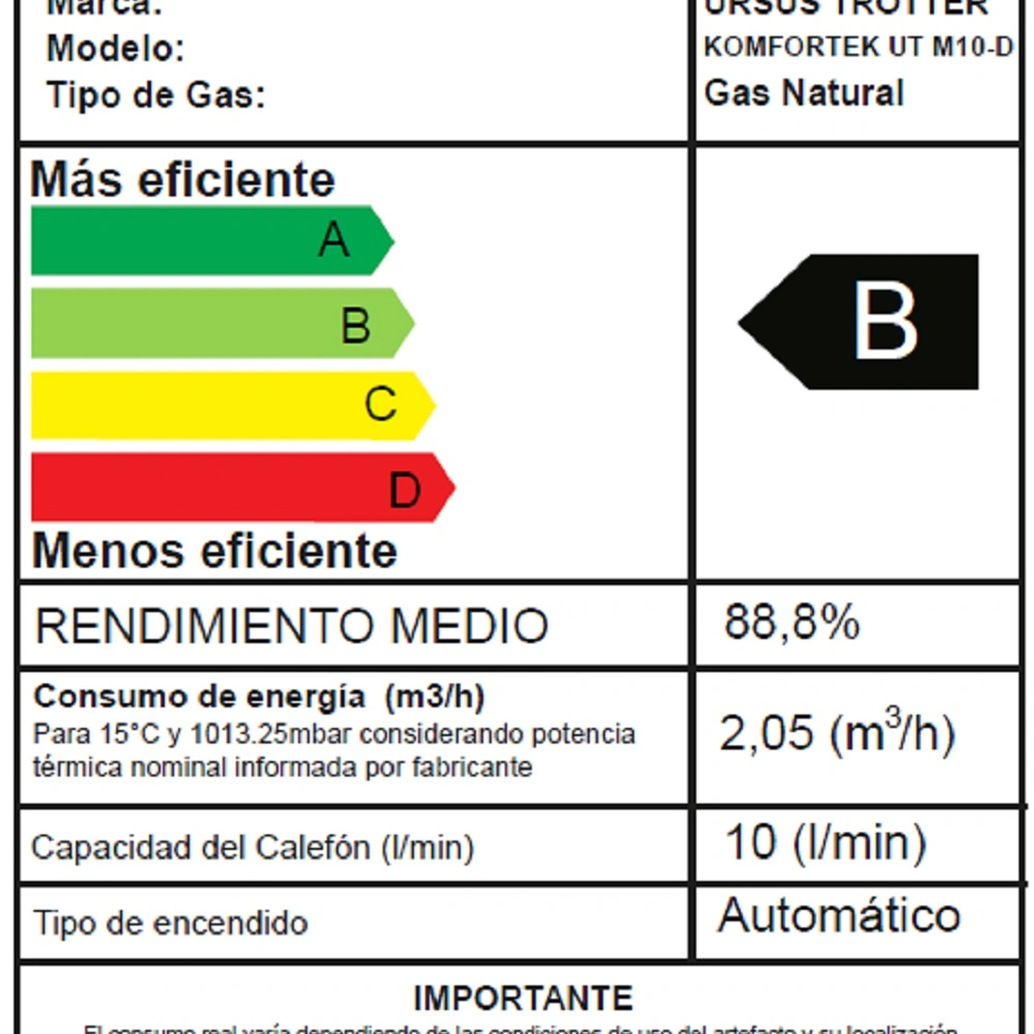 CALEFON KOMFORTEK UT M10-D GN 5