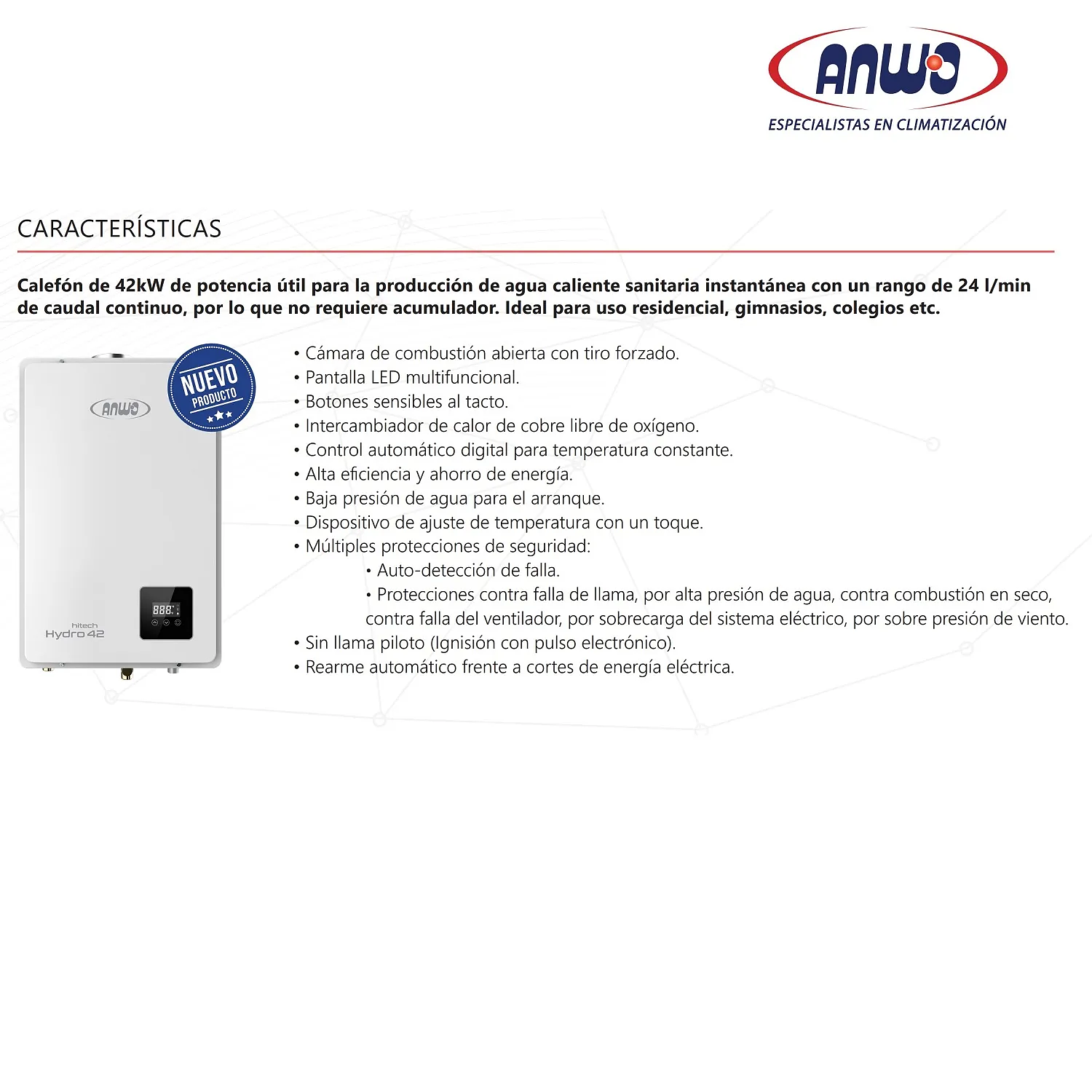 Calefont TF 24 Lts GN 7