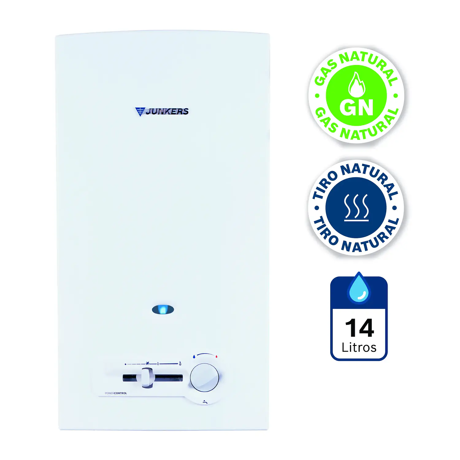 Calefón piezo 14 litros gas natural 2