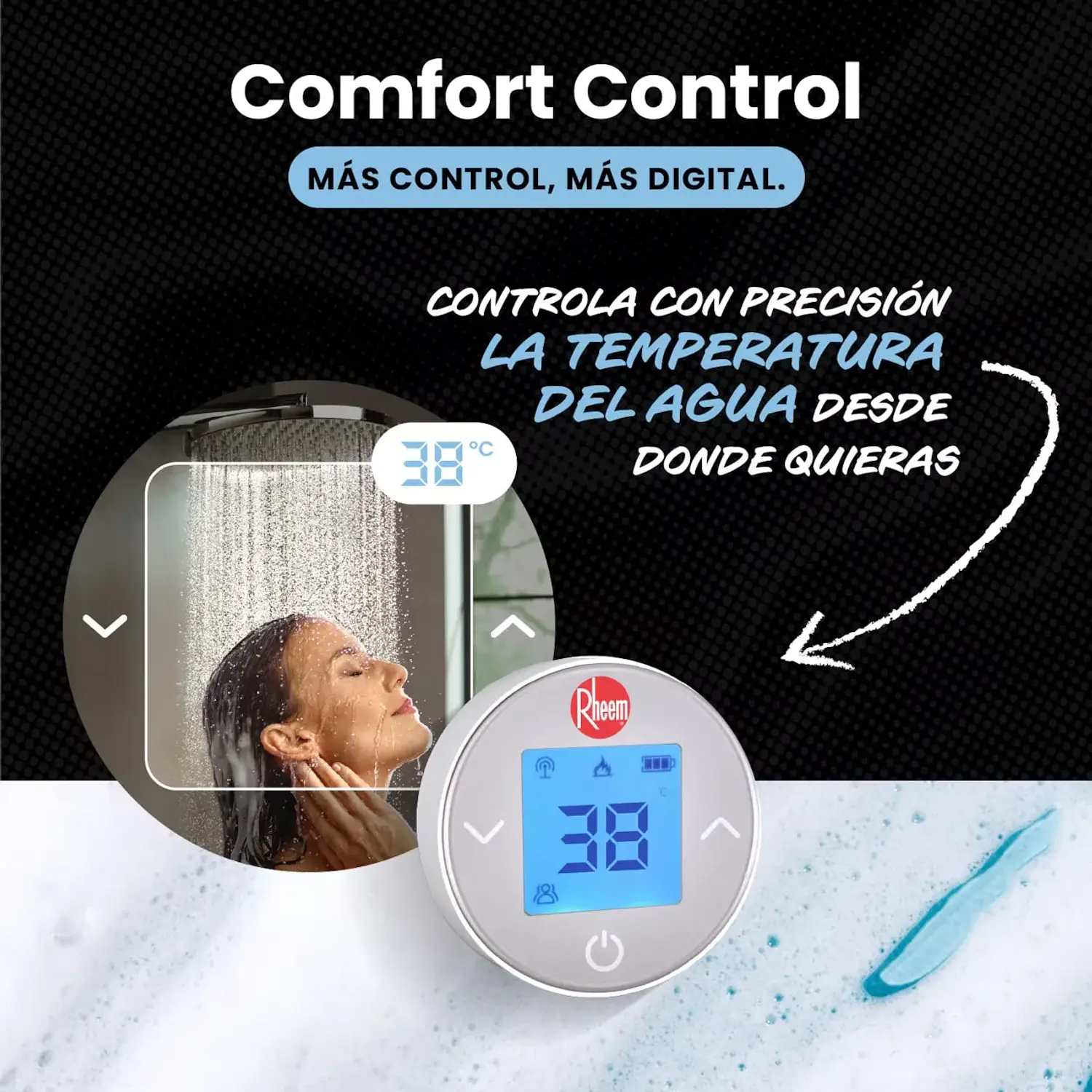 Control de t° digital sin usb rheem 1