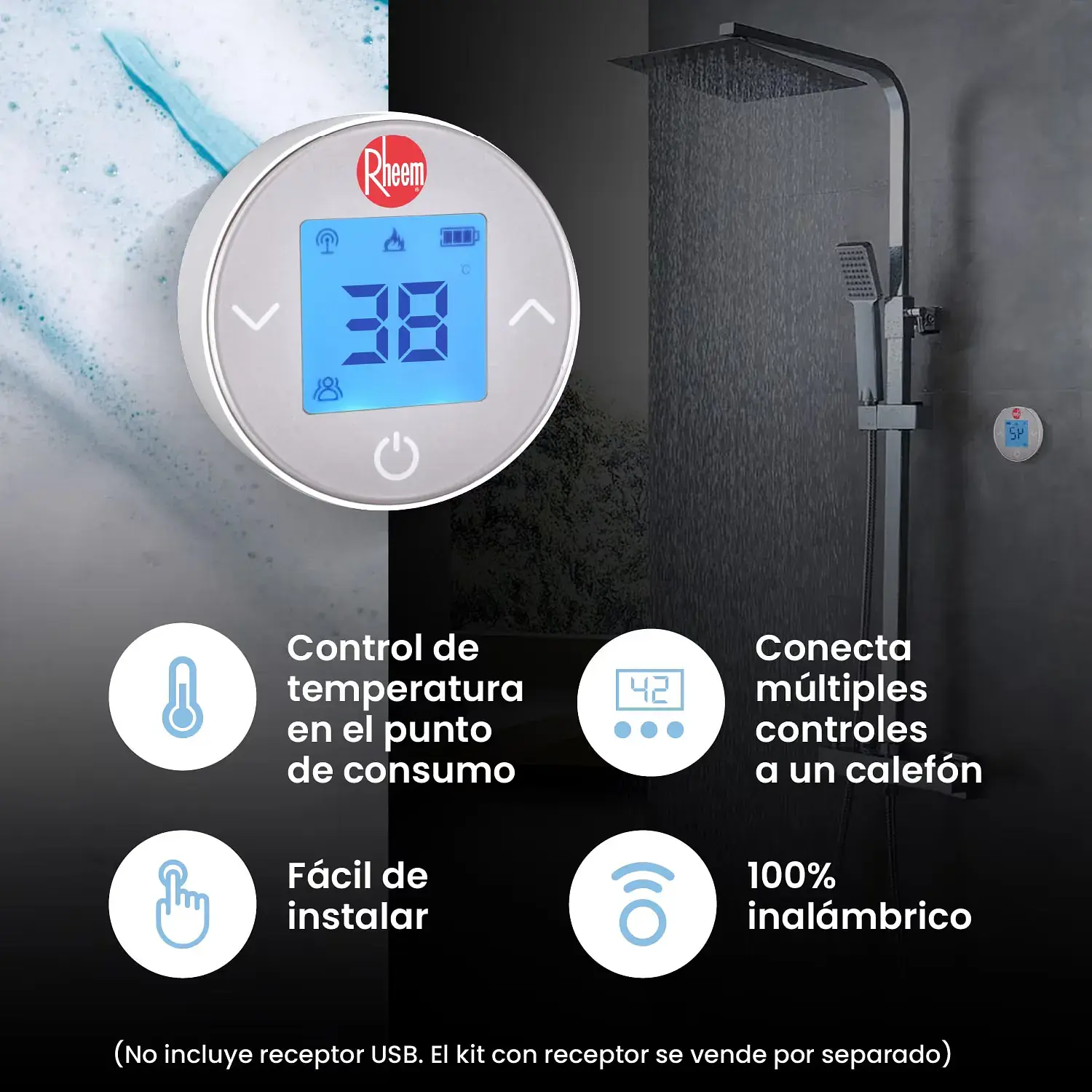 Control de t° digital sin usb rheem 3