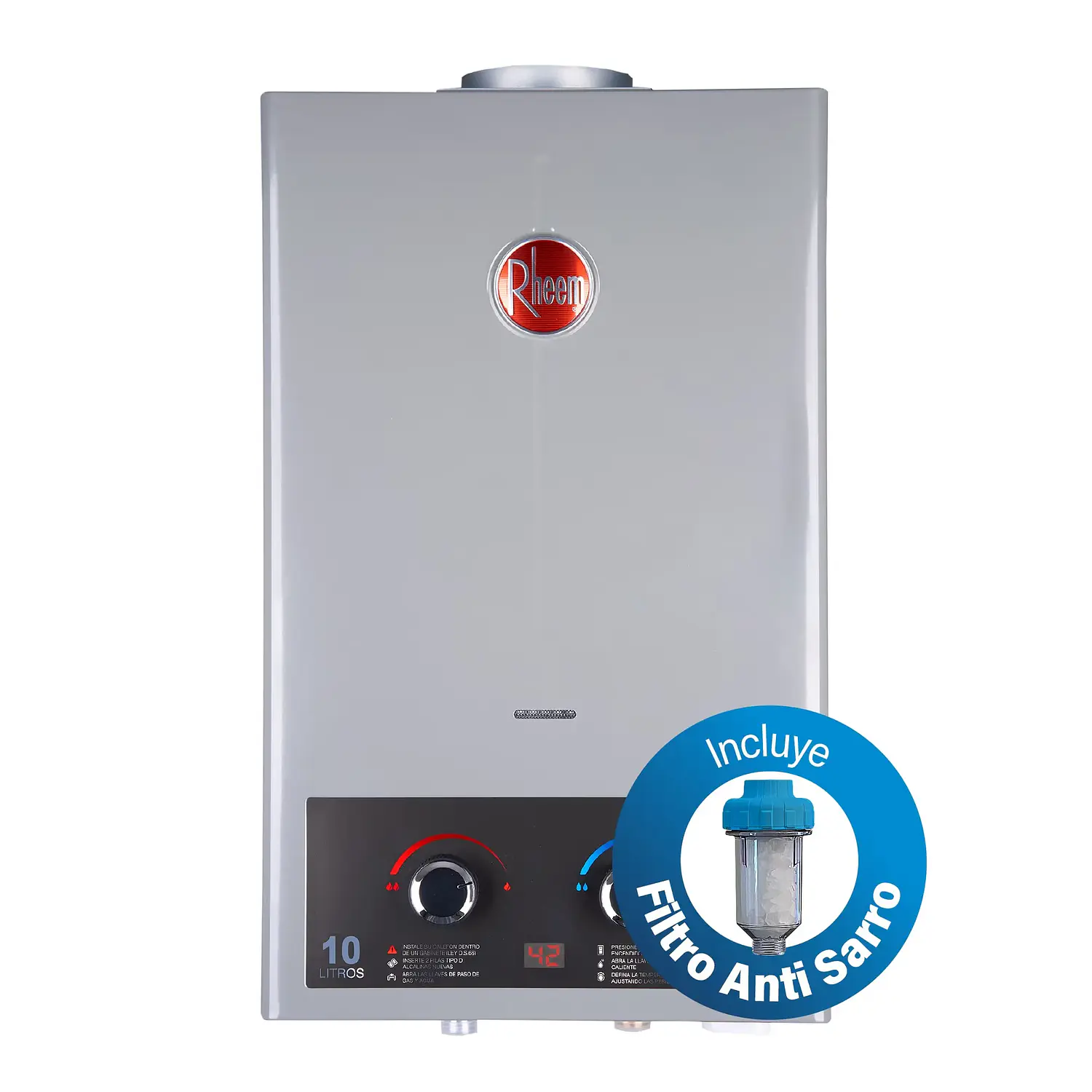 Calefont 10 Litros Tiro Natural Rheem  1