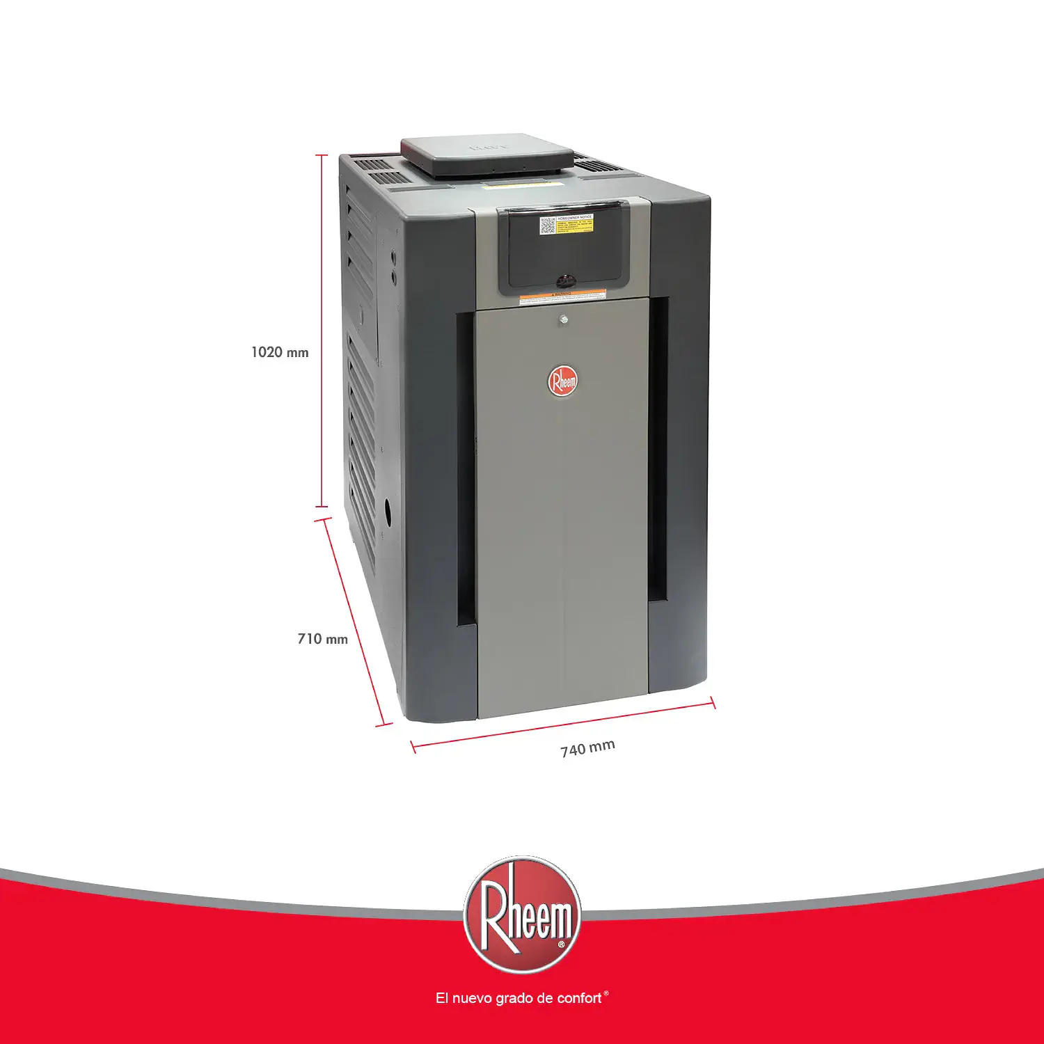 Calentador de piscina a gas M406 Gas natural Rheem 6