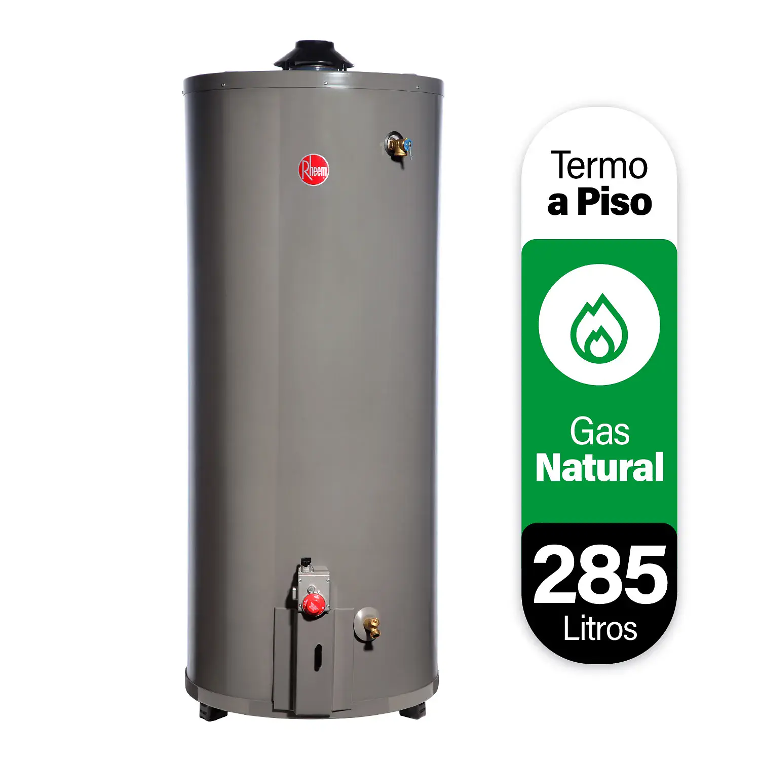 Termo a gas 285 litros Gas natural Rheem 1