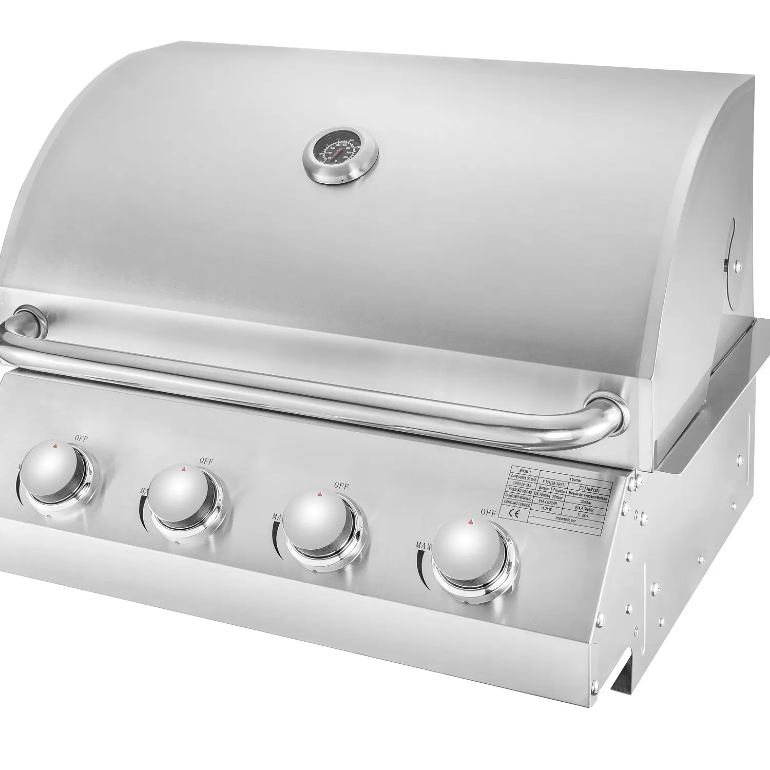 Parrilla a gas empotrada de 4 quemadores 3