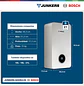 Calefón tiro forzado 21 litros gas natural Therm 5600 F - Miniatura 6