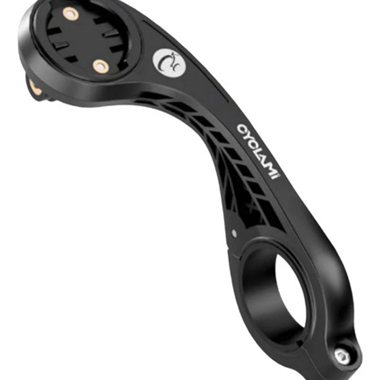 Soporte Extensor Cyclami S2 Para Ciclocomputador Gopro Y Luz Frontal Negro 1