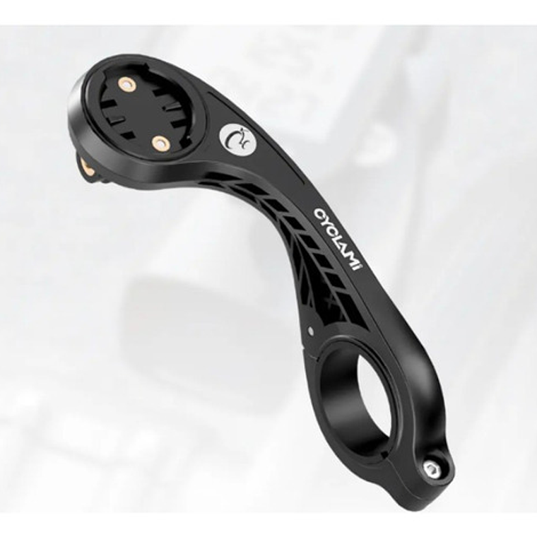 Soporte Extensor Cyclami S2 Para Ciclocomputador Gopro Y Luz Frontal Negro 8