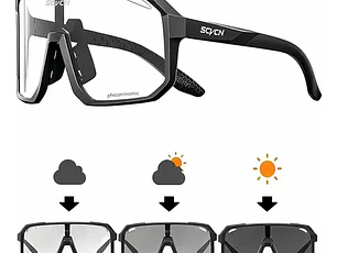 Gafas Scvcn Fotocromatico Marco Negro Plastico Negro