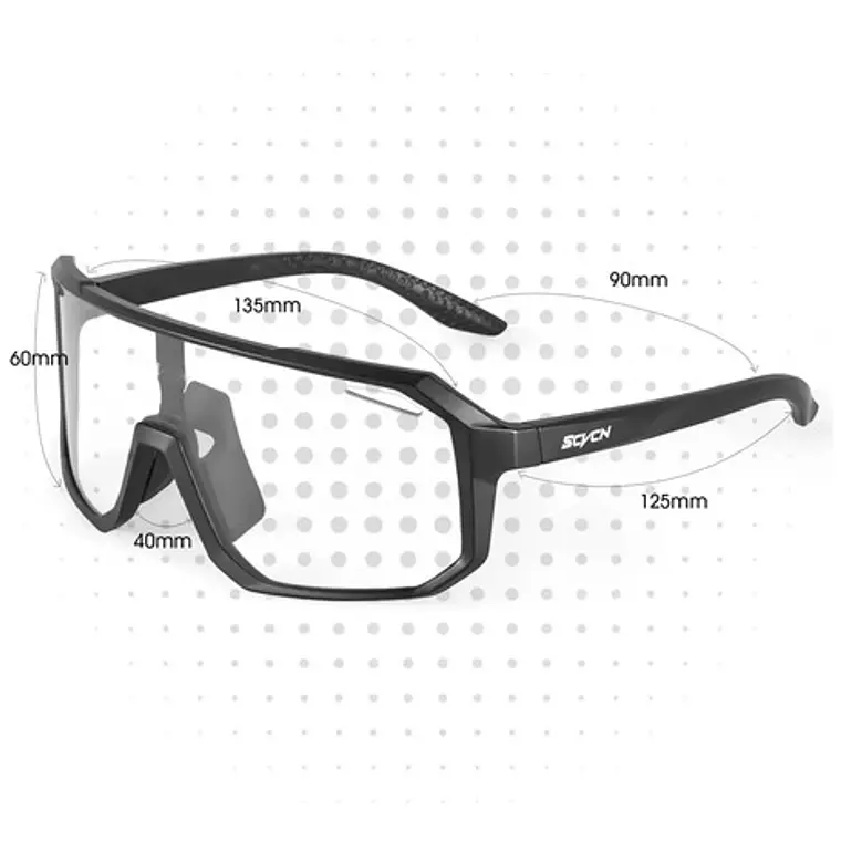 Gafas Scvcn Fotocromatico Marco Negro Plastico Negro 3