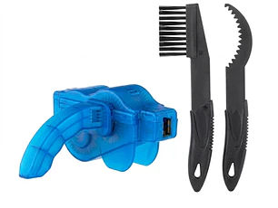 Kit Limpiador De Cadena Bicicleta + Cepillos Transmisión