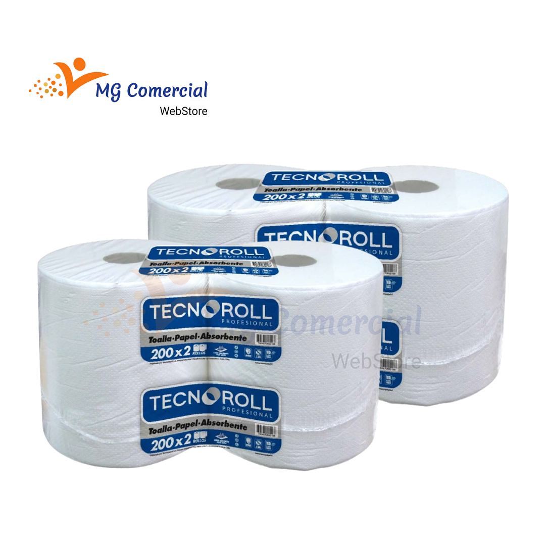 TOALLA DE PAPEL TECNOROLL HOJA SIMPLE 4X200 1