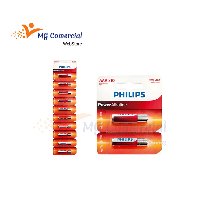 PHILIPS PILA ALKALINE AAA 10pcs 1