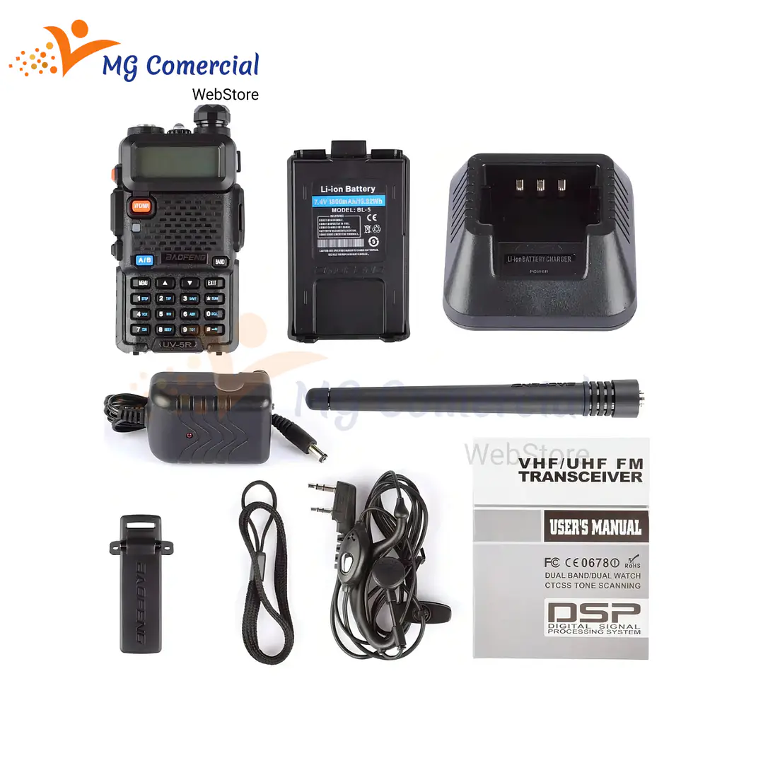 BAOFENG INTERCOM. LCD UV-5R 136-174/400-520MHZ 5