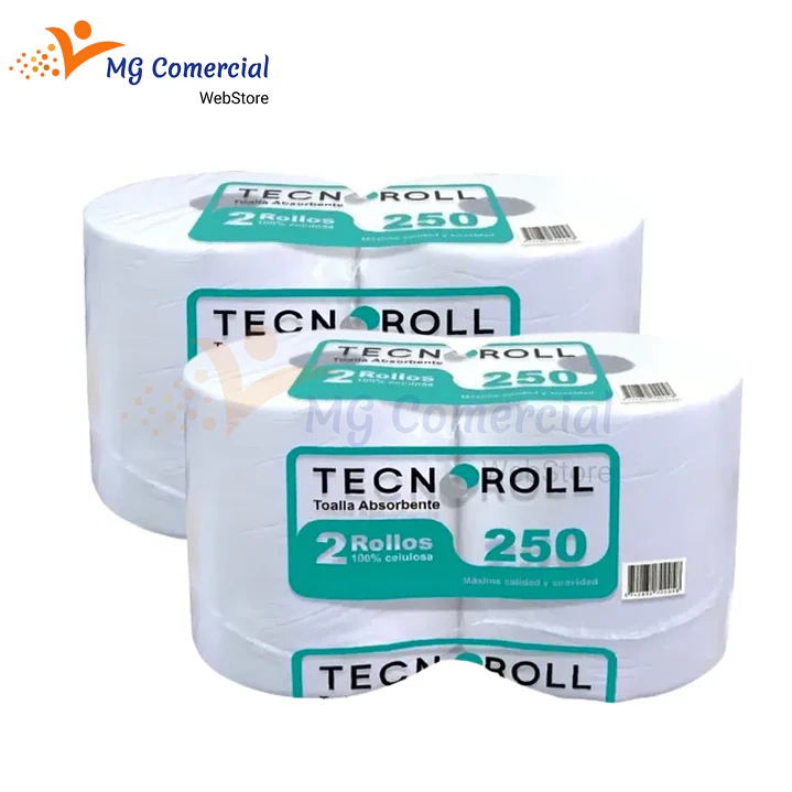 TOALLA DE PAPEL EN ROLLO 4X250 TECNOROLL ( PACK PROMOCIÓN ) 1