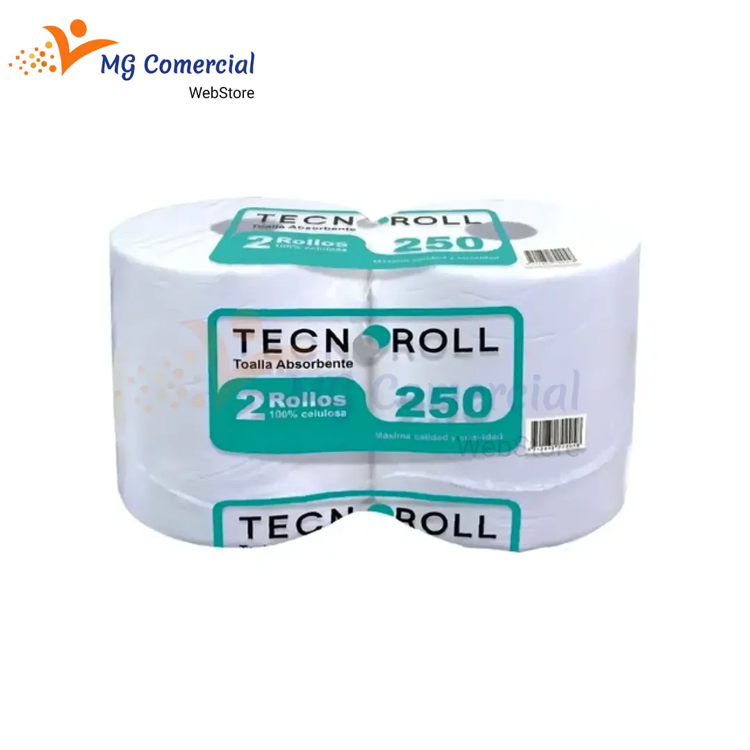 TOALLA DE PAPEL EN ROLLO 2X250 TECNOROLL 1