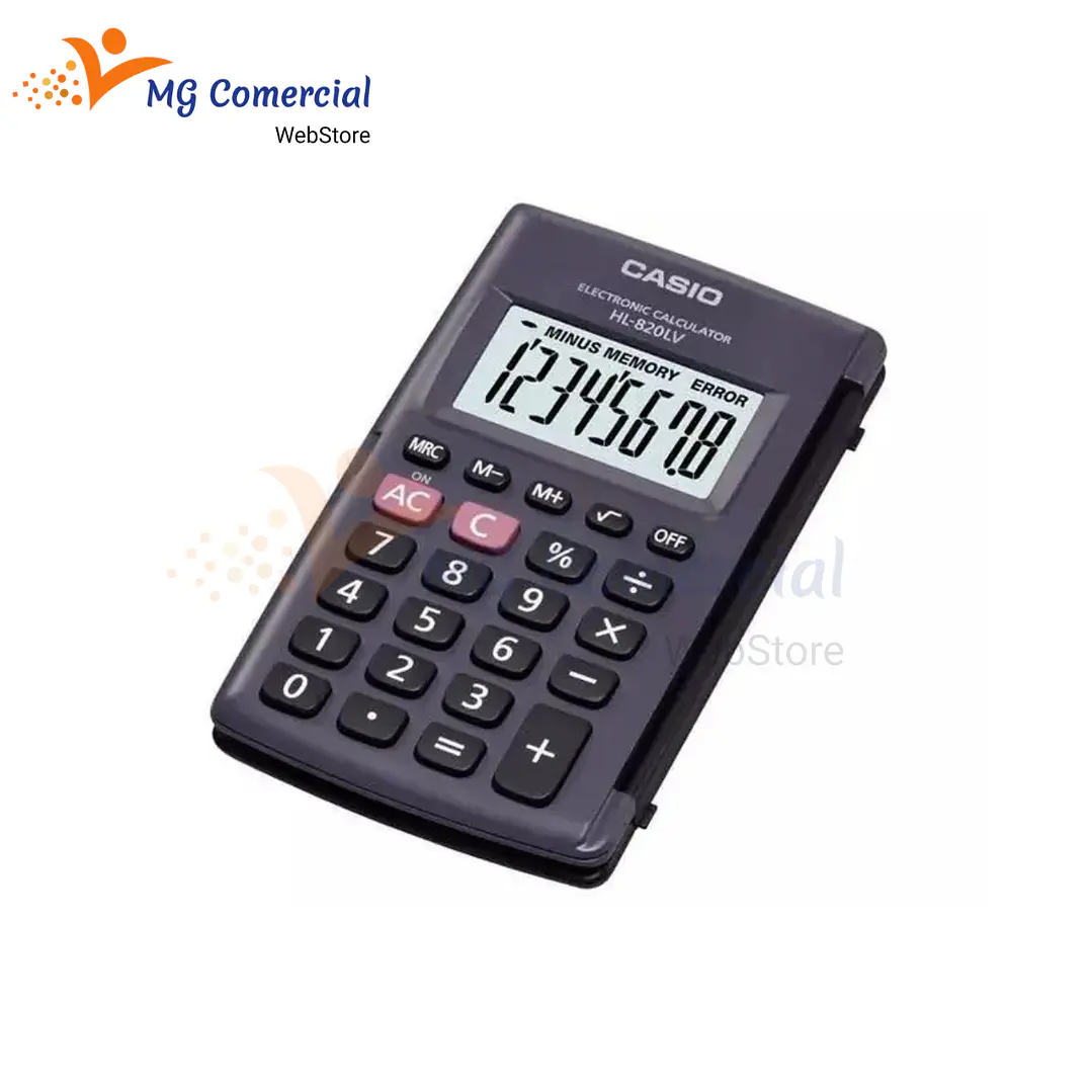 CALCULADORA HL-820LVBK CASIO DE BOLSILLO CON TAPA 2