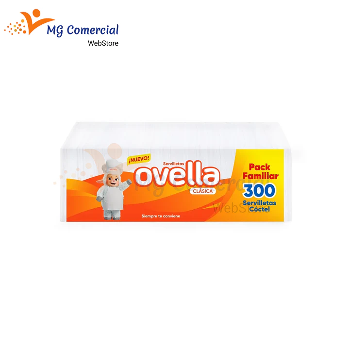 SERVILLETA COCKTAIL OVELLA 22X21 CM 300 UNIDADES 1