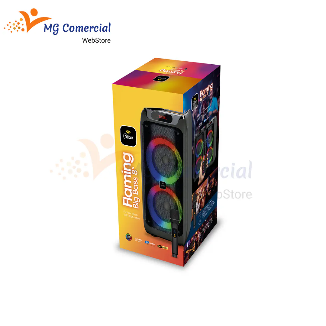 MLAB PARLANTE FLAMING BIG BASS 8