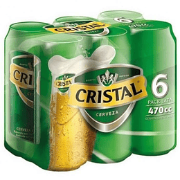 Cristal Lager Lata 470cc