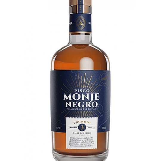 Pisco Monje Negro Especial Reserva 3 años 700cc