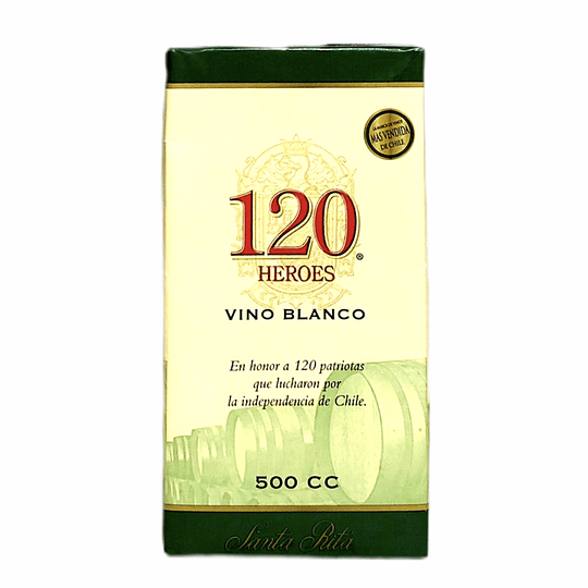 120 Santa Rita Tetra Vino Blanco 500cc