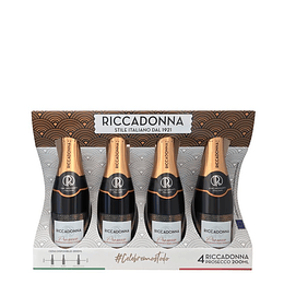 Pack  Riccadona Prosecco 200cc