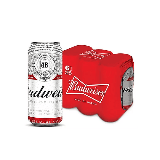 Budweiser 5° 473cc. (six pack)