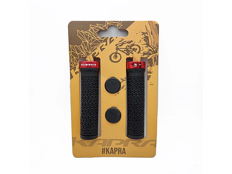 Puño Kapra SZ-083 130mm con lock-on Black / Red 1