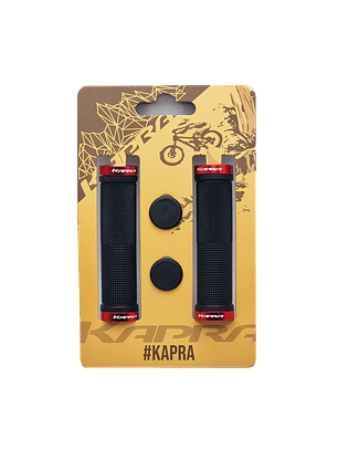 Puño Kapra Negro con abrazadera Roja SZ-165A 130mm