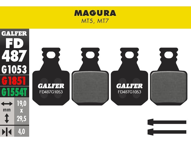 Pastillas de Freno Galfer para Magura MT5 y MT7 1