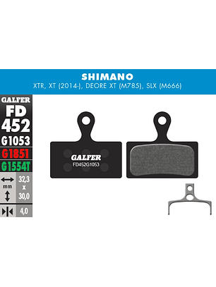 Pastillas Galfer Shimano M985, M785, M666