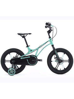Bianchi MTB PRO-16 – Bicicleta Infantil Celeste Bianchi Magnesio