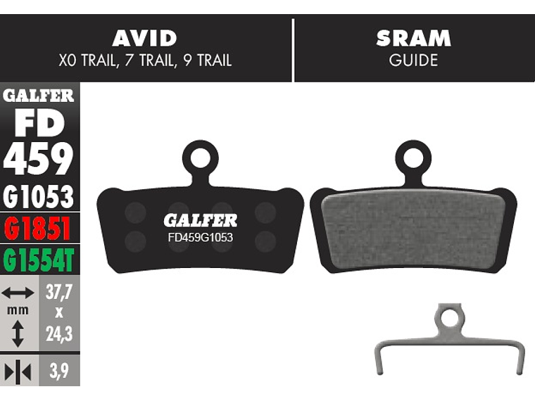 Pastillas de Freno Galfer SRAM Guide R RS RSC Ultimate G2 1