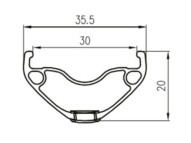 Llanta AlexRims MD30 SSE 27.5” 32H 3