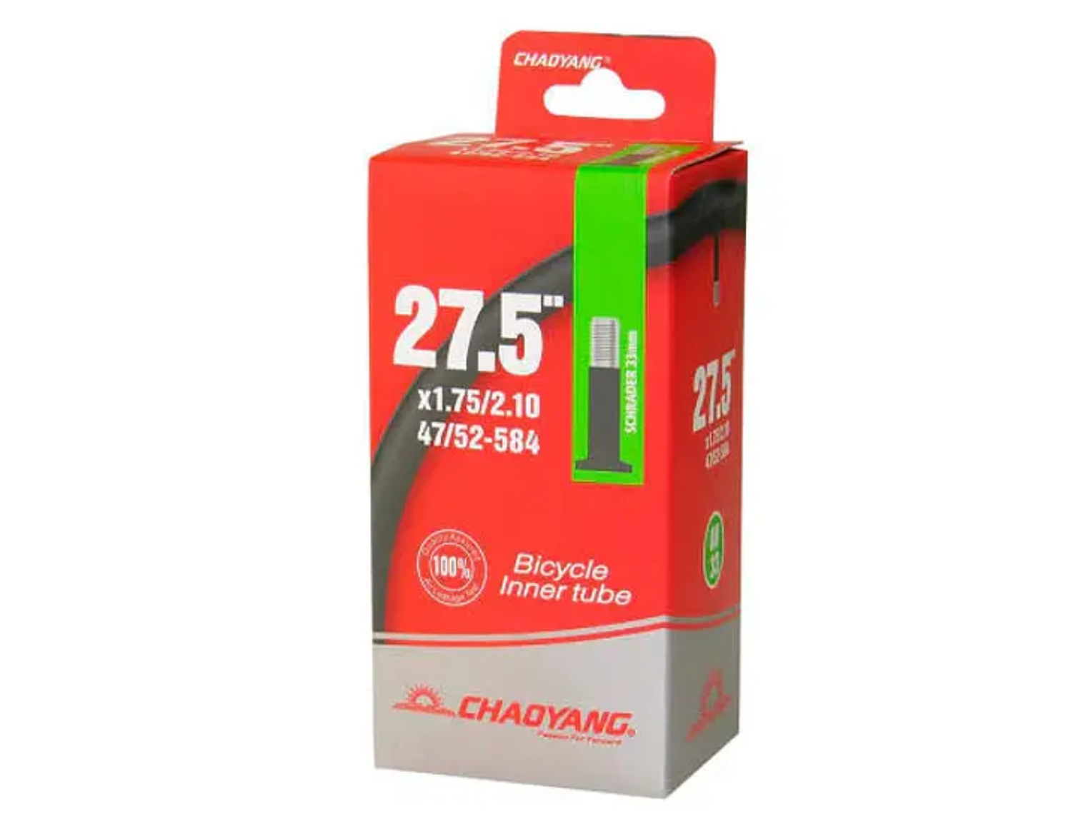 Cámara Chaoyang 27.5 x 1.75–2.1 Válvula Auto 48mm 1