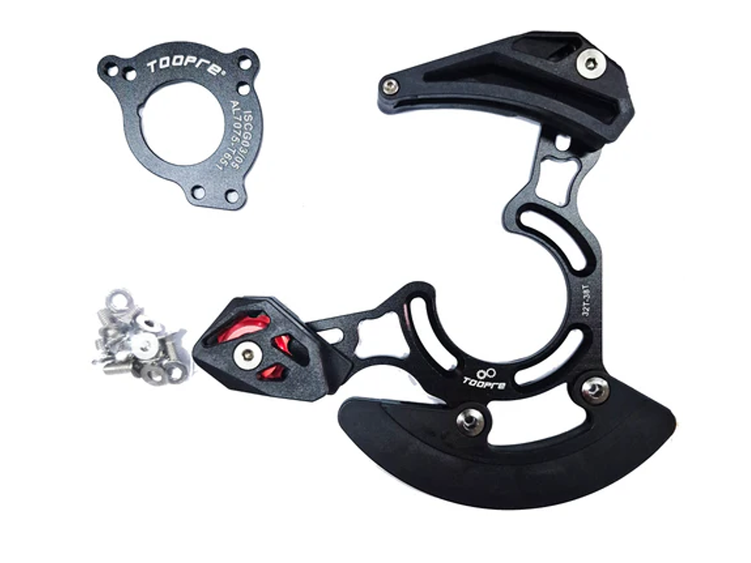 Guía de Cadena MTB ISCG-03 / ISCG-05 Aluminio con Protector Bashguard 2