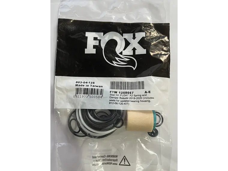 Kit de Sellos FOX Float X2 Spring & Damper Rebuild 2