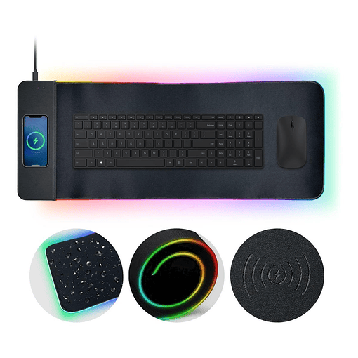 Mousepad Gamer Led Rgb Usb 80x30cm