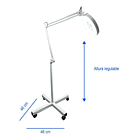  Lámpara con Lupa y Luz LED en Pedestal 5