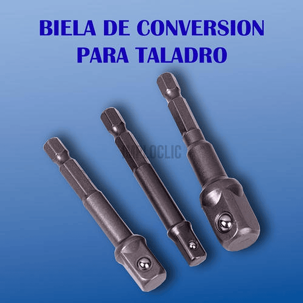 Juego de adaptadores para taladro de 3 punta 4