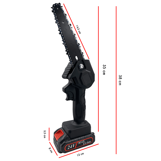 Motosierra Mini Inalámbrica para Corte de Madera  2