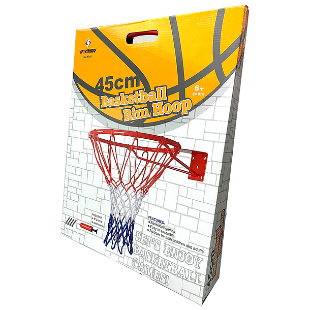 Aro Profesional De 45 cm Con Red Para Baloncesto 5